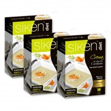 PACK PROMO SikenDiet Crema de Verduras -3 CAJAS | Siken | 21 sobres de 23gr | Control de peso - sabor de Siempre