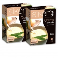 PACK PROMO SikenDiet Crema sabor Pollo - 2 CAJAS | Siken | 14 sobres de 22gr | Control de Peso - Sabor de Casa
