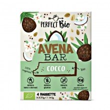 Barrita de Avena con Coco |Sin Gluten|Perfect Bio|4 unidades x 35 gr|como snack sano y delicioso