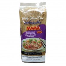 Whole Grain Rice Verniceli - Fideo de Arroz Integral - Sin Gluten | MAMA - BA FANG | Bolsa 200 g | Deliciosos Fideos Tailandeses