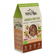 Granola Proteica Avellana y Almendras Bio Vegan|Sin Gluten|Perfect Bio|250g  |deliciosa en el desayuno