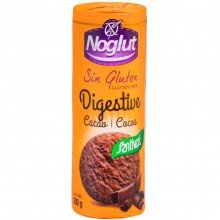 Galletas Digestive Cacao sin gluten| Noglut - Santiveri|200gr|Alimentos sin gluten para personas celíacas