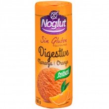Galletas Digestive Naranja  sin gluten y sin lactosa| Noglut - Santiveri|200gr|Alimentos sin gluten para personas celíacas