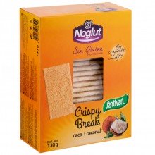 Crispy Break Coco Snack sin gluten | Noglut - Santiveri|130g|Alimentos sin gluten para personas celíacas