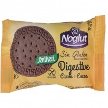 Digestive Con Cacao sin gluten Galleta | Noglut - Santiveri|28 gr|Alimentos sin gluten para personas celíacas
