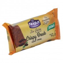 Crispy Break Cacao Snack sin gluten | Noglut - Santiveri|14 gr|Alimentos sin gluten para personas celíacas