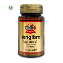 Jengibre 150 mg (ext seco)|Obire|60 cápsulas | Evita las fermentaciones intestinales y la formación de gases