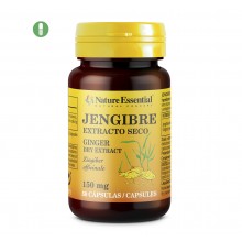 Jengibre 150 mg (ext seco)|Nature Essential|50cápsulas | Evita las fermentaciones intestinales y la formación de gases