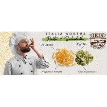 Tagliatelle de Trigo Con Espinacas Bio |Iris|500g |una opción saludable y deliciosa para cualquier plato de pasta