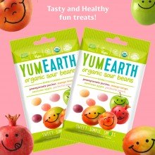 Sour Beans - Gominolas Orgánicas de Frutas Ácidas  | YumEarth | Bolsas de 20g |  Veganas Orgánicas e Hipoalergénicas