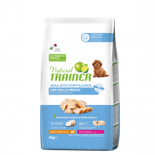 Puppy&Junior Mini con pollo|2kg|Natural Trainer|Alimento completo para perros adultos de tamaño pequeño o mini