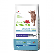 Exigent Adult con pescado azul|1.5 kg|Natural Trainer|Alimento completo y equilibrado para gatos adultos