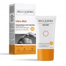 Ultra-Mat| Bella Aurora| 50 ml |Fotoprotector anti-manchas |Bronceado uniforme