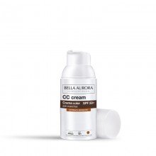 CC Cream Crema color antimanchas Tono claro| Bella Aurora| 30 ml |SPF50+|Unifica el tono