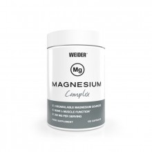 Magnesium Complex | Weider | 120 Caps |Tres formas orgánicas de Magnesio