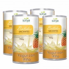 Pack x 4 | Batidos Saciantes Sotya - Sabor Yogurt Piña | Sotya | 2,800g
