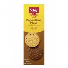 Digestive Choc Sin Gluten |Dr. Schar|200g |Galleta digestive con chocolate con leche