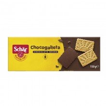 Chocogalletas Sin Gluten|Dr. Schar|150 gr|Galletas Biscotti con Chocolate negro