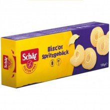 Bisc´Or Galletas de Mantequilla Sin Gluten |Dr. Schar|120g |Una galleta de mantequilla artesana para toda la familia