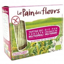 Tartines Craquantes Multicereales |Tostadas de Pan Sin Gluten Bio Vegan|Le Pain Des Fleurs|150 gr| ideales como aperitivo
