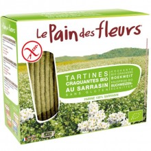 Tartines Craquantes Trigo sarraceno |Tostadas de Pan Sin Gluten Bio Vegan|Le Pain Des Fleurs|300 gr| ideales como aperitivo