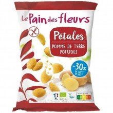 Chips Pétalos Patata|Sin Gluten|Bio Vegan|Le Pain Des Fleurs|50g| ideales como aperitivo