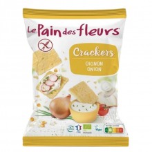 Crackers Mini Cebolla Eco|Sin Gluten|Bio Vegan|Le Pain Des Fleurs|75g| ideales como aperitivo