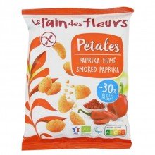 Chips Pétalos Paprika |Sin Gluten|Bio Vegan|Le Pain Des Fleurs|50g| ideales como aperitivo
