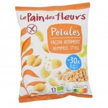 Chips Pétalos Estilo Hummus |Sin Gluten|Bio Vegan|Le Pain Des Fleurs|50g| ideales como aperitivo