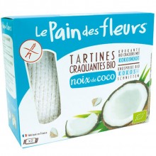 Tartines Craquantes Coco |Tostadas de Pan Sin Gluten Bio Vegan|Le Pain Des Fleurs|150gr| ideales como aperitivo