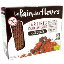 Tartines Craquantes Cacao |Tostadas de Pan Sin Gluten Bio Vegan|Le Pain Des Fleurs|160gr| ideales como aperitivo