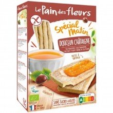 Special Matin Tostadas Castaña|Sin Gluten|Bio Vegan|Le Pain Des Fleurs|230g| deliciosas para el desayuno