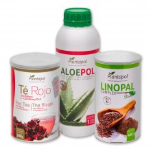 CHUPAPANZAS pack reductor | Plantapol | Con LINOPAL 200g - TÉ ROJO 200g - ALOE VERA + VIT. C 1L