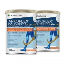 Pack Arkoflex Dolexpert Forte 360º | Arkopharma | 390 GR x 2 | Cuidado Completo para Articulaciones y Huesos