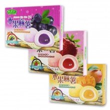 Japonese Rice Cake Blueberry - BAMBOO HOUSE | BA FANG | 180grs. 6UNI | Bolsa 100g | Mochis Daifuku de Arándano Receta Kyoto