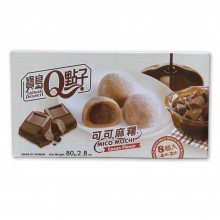 Japonese Style Cacao Mochi - MICO MOCHI | BA FANG |  80gr. 8UNI | Bolsa 100g | Mochis Daifuku de Crema de Chocolate Receta Kyoto