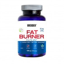 Fat Burner  |Weider|120 Caps|Favorece la eliminación de grasa e inhibe la sensación de apetito