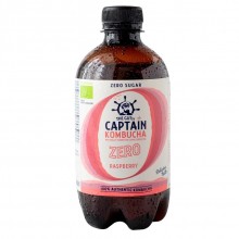 Captain Kombucha Zero Raspberry |1 Litro|Té Kombucha Frambuesa Zero Eco