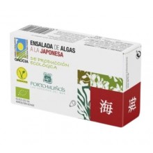 Ensalada de Algas a La Japonesa  |120 g lata | Porto Muiños|Conserva Eco Vegan de producción ecológica