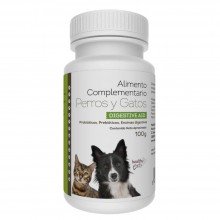 Digestive Aid - Digestiones Sanas | Healthy Pets | 100 Comp.1g | Perros y Gatos | Probióticos - Prebióticos y Enzimas Digestivas