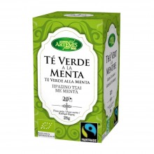 Té Verde a la Menta| ARTEMIS| 20 bolsitas |Té Verde selecto con fresca Menta