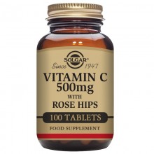 Rose Hips - Vitamina C | Solgar  | 100 comp de 500 mgr | Inmunidad - Energía