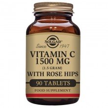 Rose Hips - Vitamina C | Solgar  | 90 comp de 1500 mgr | Inmunidad - Energía