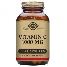 Vitamina C  | Solgar  | 100 Cáps. Vegetales de 1000 mgr | Inmunidad - Salud en general