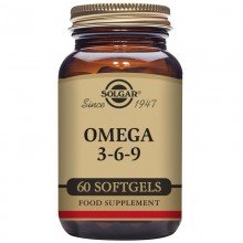 Omega 3-6-9  | Solgar | 60 Cáps de 1300 mgr | Pescado, Linaza y Borraja | Salud del corazón - Colesterol alto