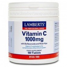 Vitamina C 1000 mg | Lamberts | 180 Comp de 1000 mgr | Sistema inmune