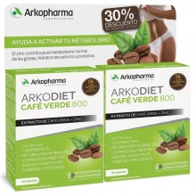 Café Verde Med | Arkodiet - Arkopharma | 30 cáps x 2 | Pérdida de Peso y Acelera el Metabolismo