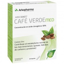 Café Verde Med  | Arkodiet - Arkopharma | 30cáps. 800mg| Acelera el Metabolismo para Bajar Peso