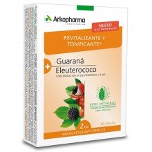 Guaraná y Eleuterococo | Arkocápsulas Complex | Arkopharma | 40 cáps de 462 mgr. | Estimulante
