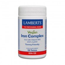 Vegan Iron Complex | Lamberts | 120 comps | Cansancio – sistema circulatorio